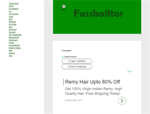 Tablet Screenshot of fussballtor.org